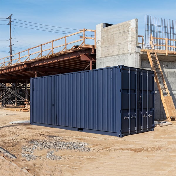 our construction site storage containers typically have a weight limit of 5,000-8,000 pounds, depending on the model